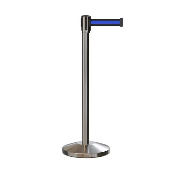 Retractable Belt Barrier Stanchion, 2